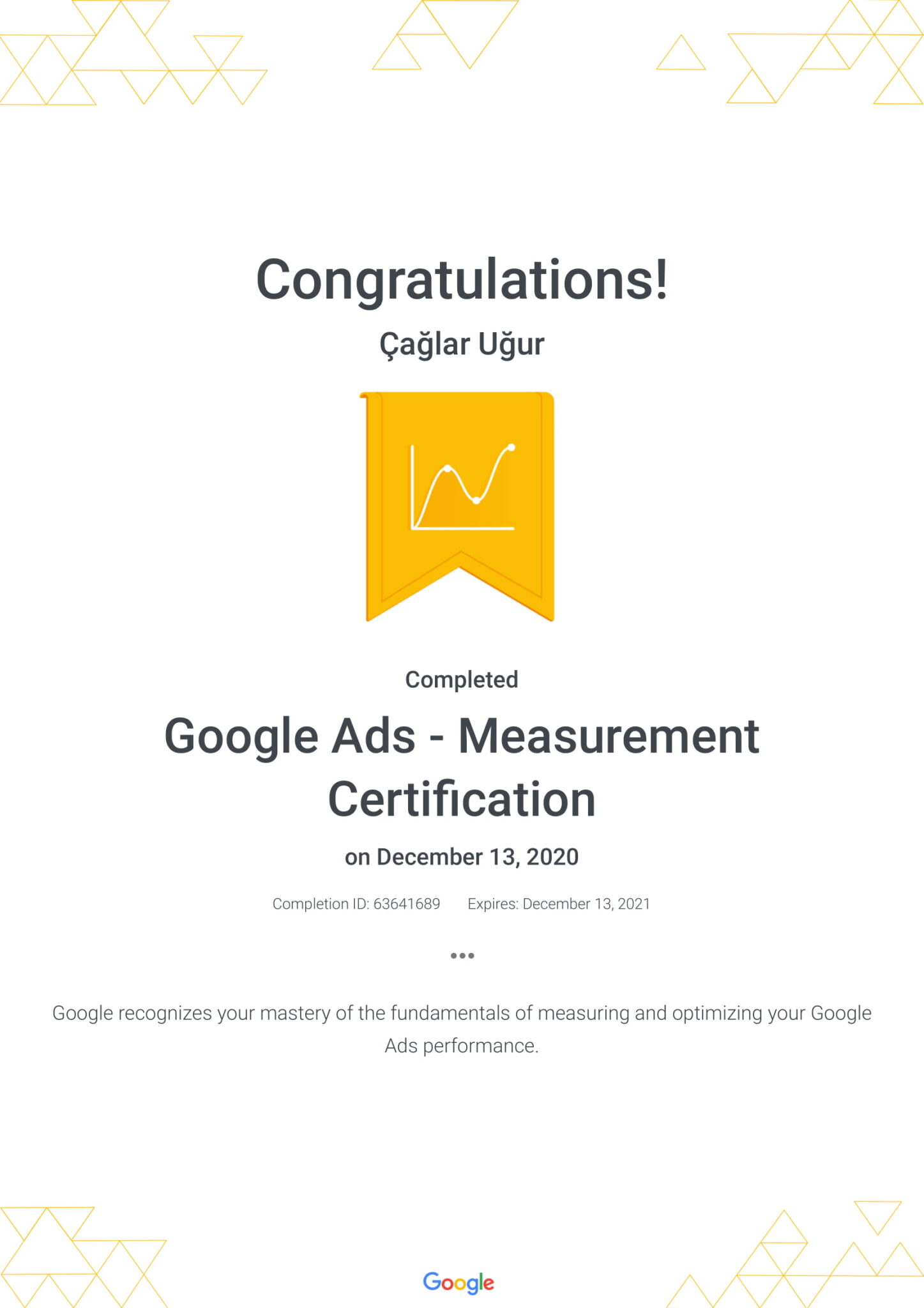 Google Ads - Measurement Certification